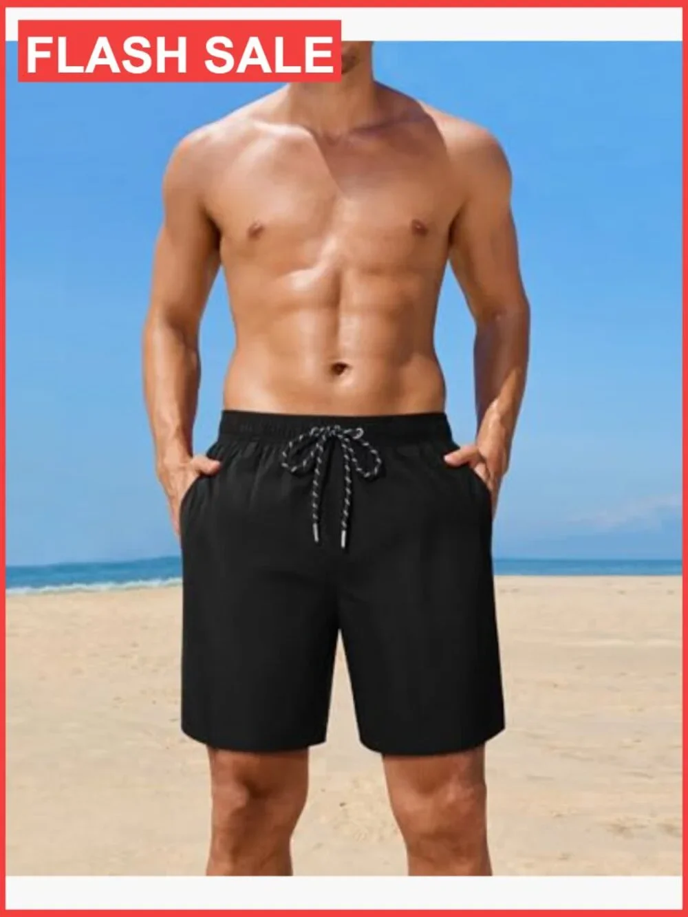 7in Mens Swim Trunks Quick Dry Stretch with Mesh Liner Pockets